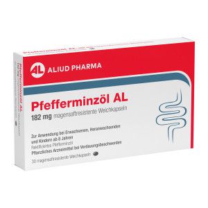 Pfefferminzöl AL 182 mg magensaftresistente Weichkapseln