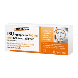 IBU-ratiopharm 200 mg akut Schmerztabletten