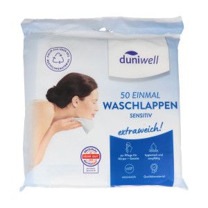 Duniwell Einmal-Waschlappen sensitiv