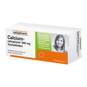 Calcium-ratiopharm 500mg Kautabletten