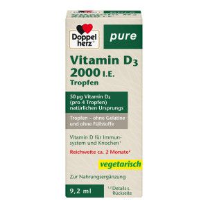 Doppelherz pure Vitamin D3 2000 I.E Tropfen