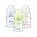 NUK First Choice Plus Glas-Babyflasche 120ml mit Trinksauger