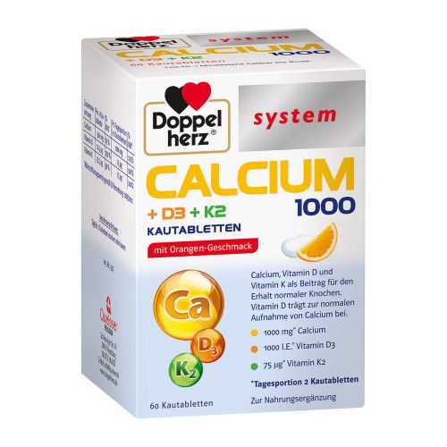 Doppelherz Calcium 1000d3k2 System Kautabletten